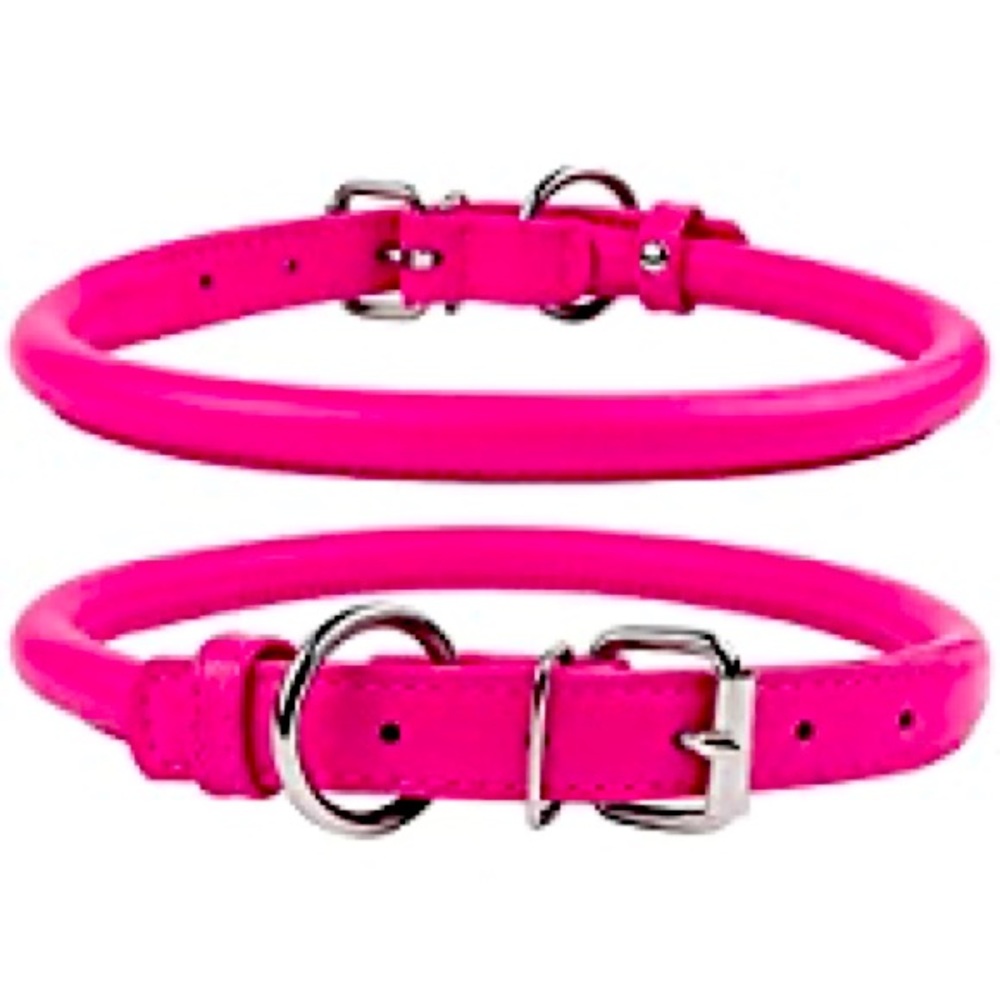 COPY - COLLAR DIRECT ROLLED LEATHER COLLAR FOR DOG OR CAT 17.5”